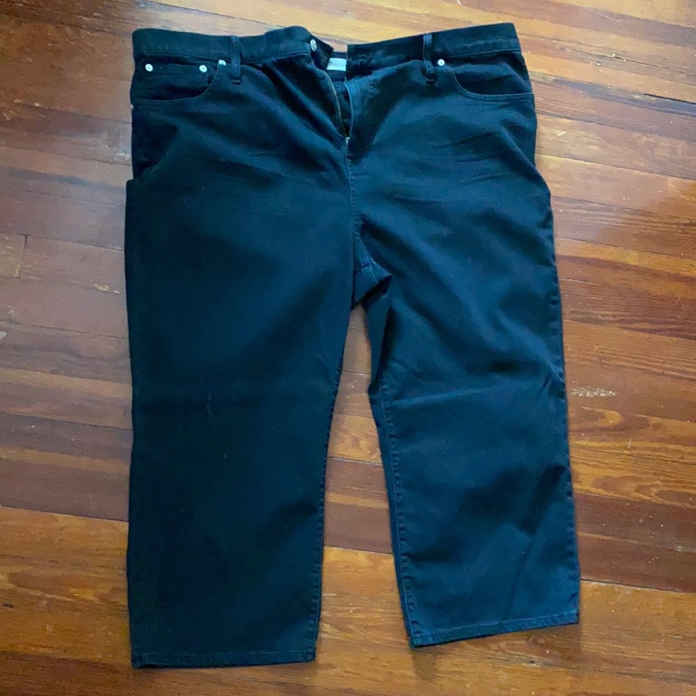 Madewell slim wide leg crop